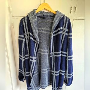 Signature Studio Hooded Sweater Cardigan Size XL